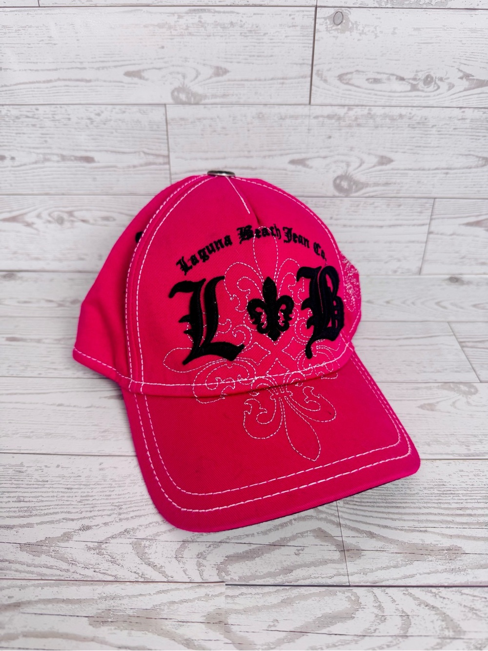 Vintage Y2K Hot Pink Laguna Beach Jean Co. Hat